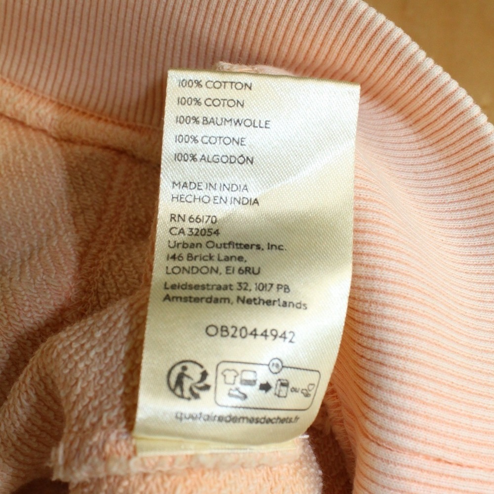 Free People NWT Bow Girl Full Zip Hooded Sweatshirt in Spring Blush Size XL - Picture 7 of 7